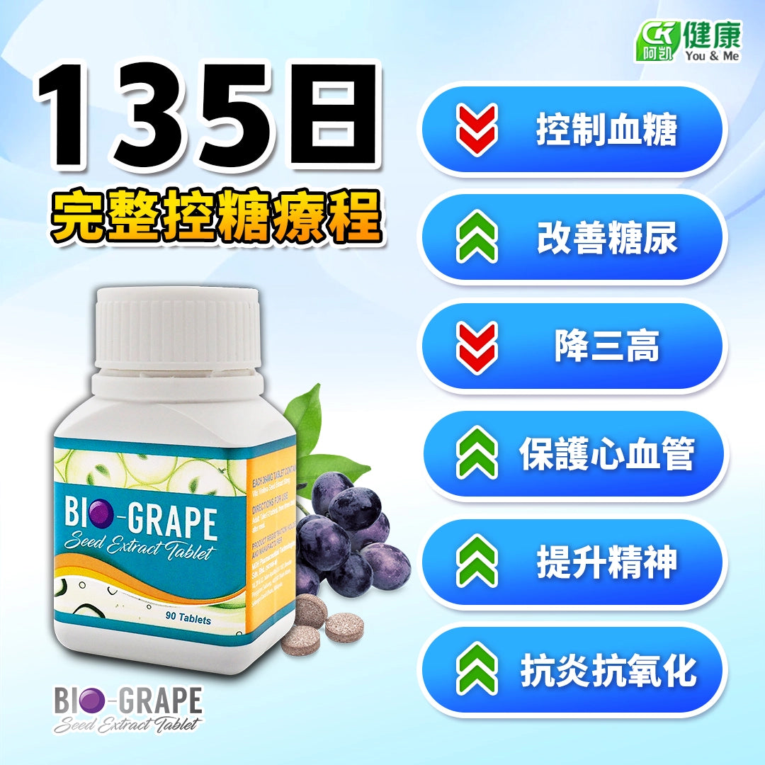 Bio 葡萄籽血糖三高健康支援說明