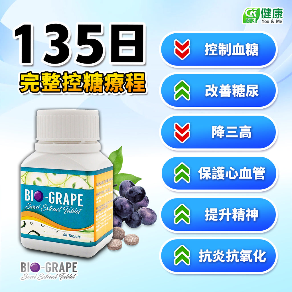 Bio Grape Seed Stabilizes High Blood Pressure, Blood Sugar, and Cholesterol While Maintaining Clear Blood Vessels | 95% Proanthocyanidins Formula