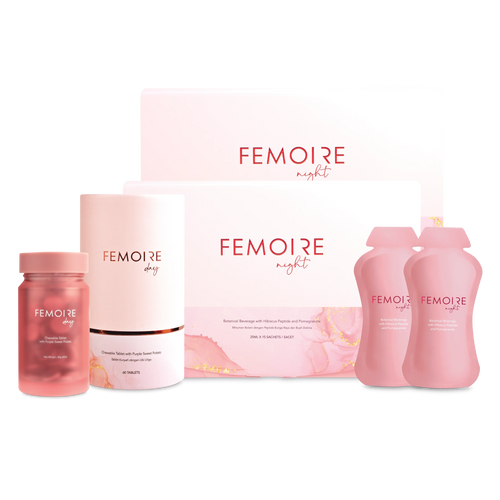 Femoire Day & Night玫瑰花胎素植物飲品套裝產品圖