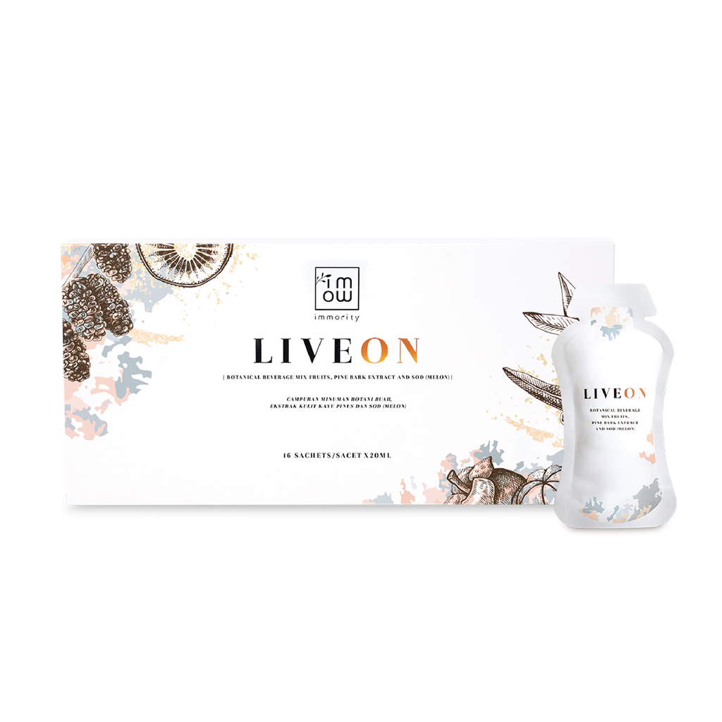 LIVEON 復活DNA 逆齡抗糖飲包裝盒及獨立包裝