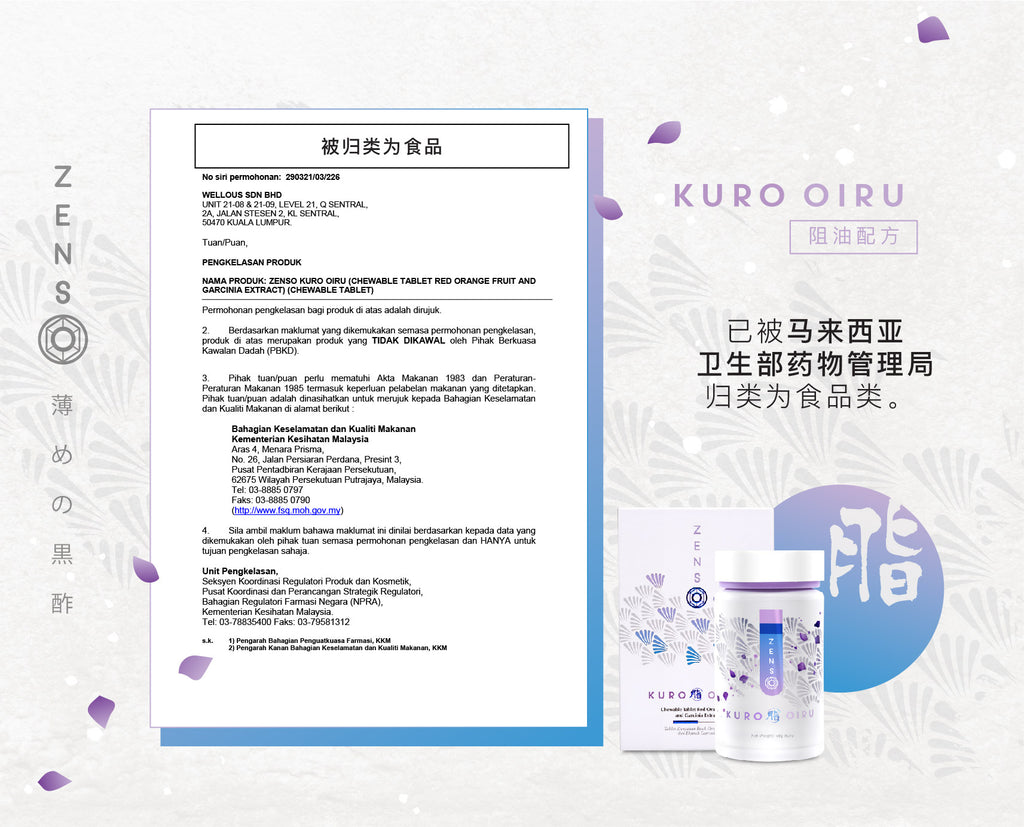 ZENSO 黑醋四合一體重管理套裝