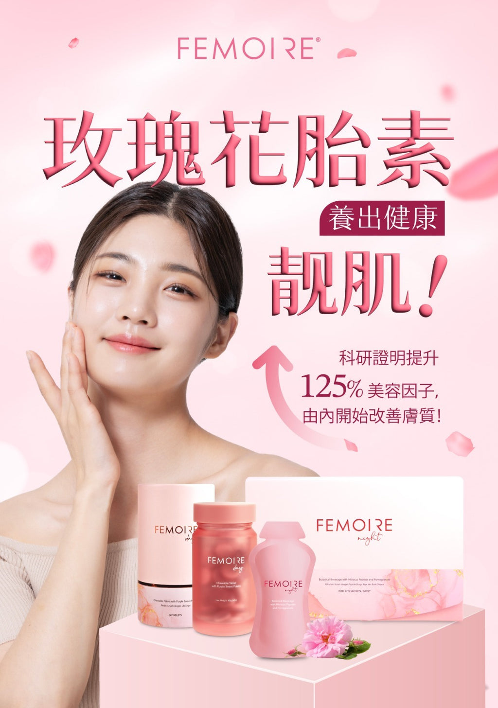 科研證明提升125%美容因子