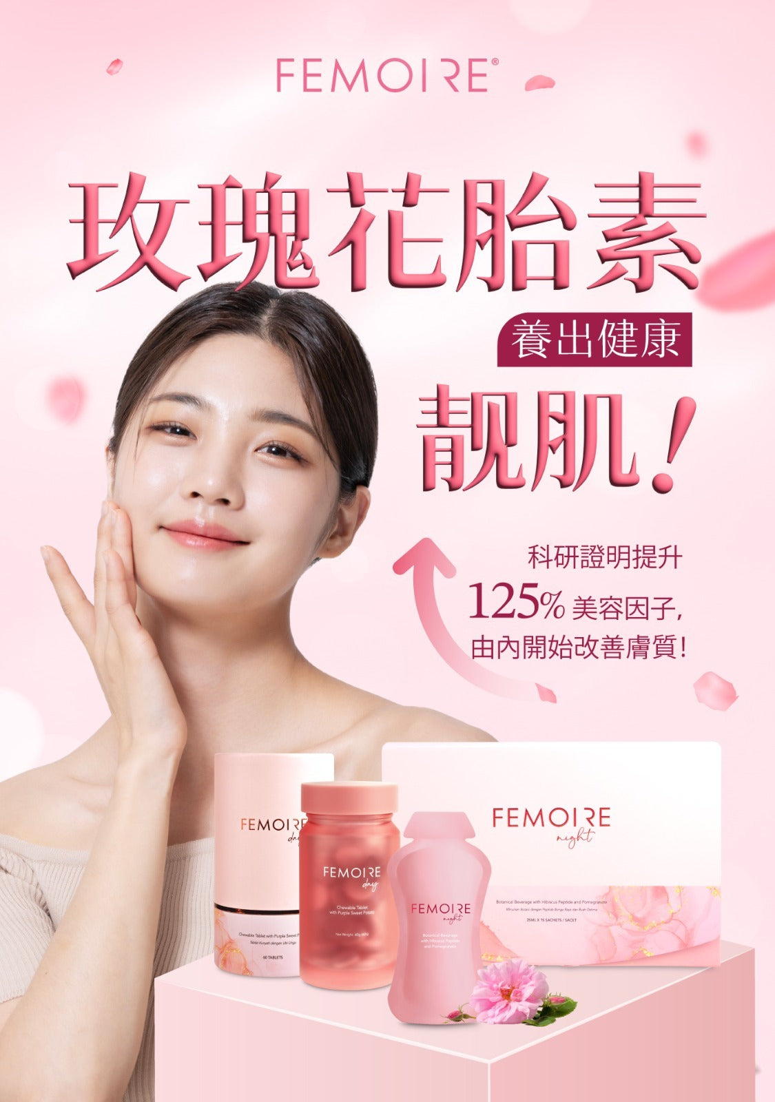 科研證明提升125%美容因子