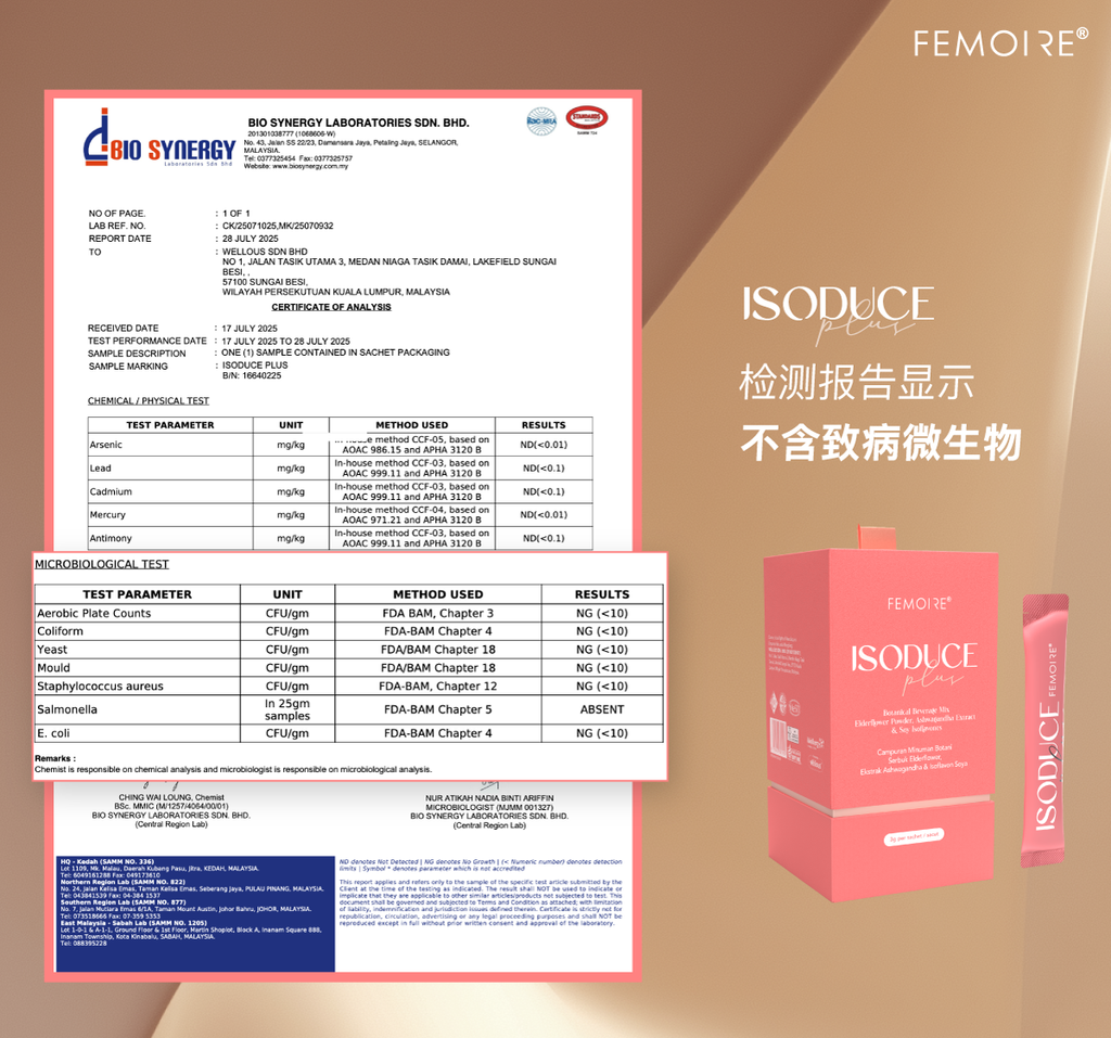 不含重金屬及致病微生物檢測報告