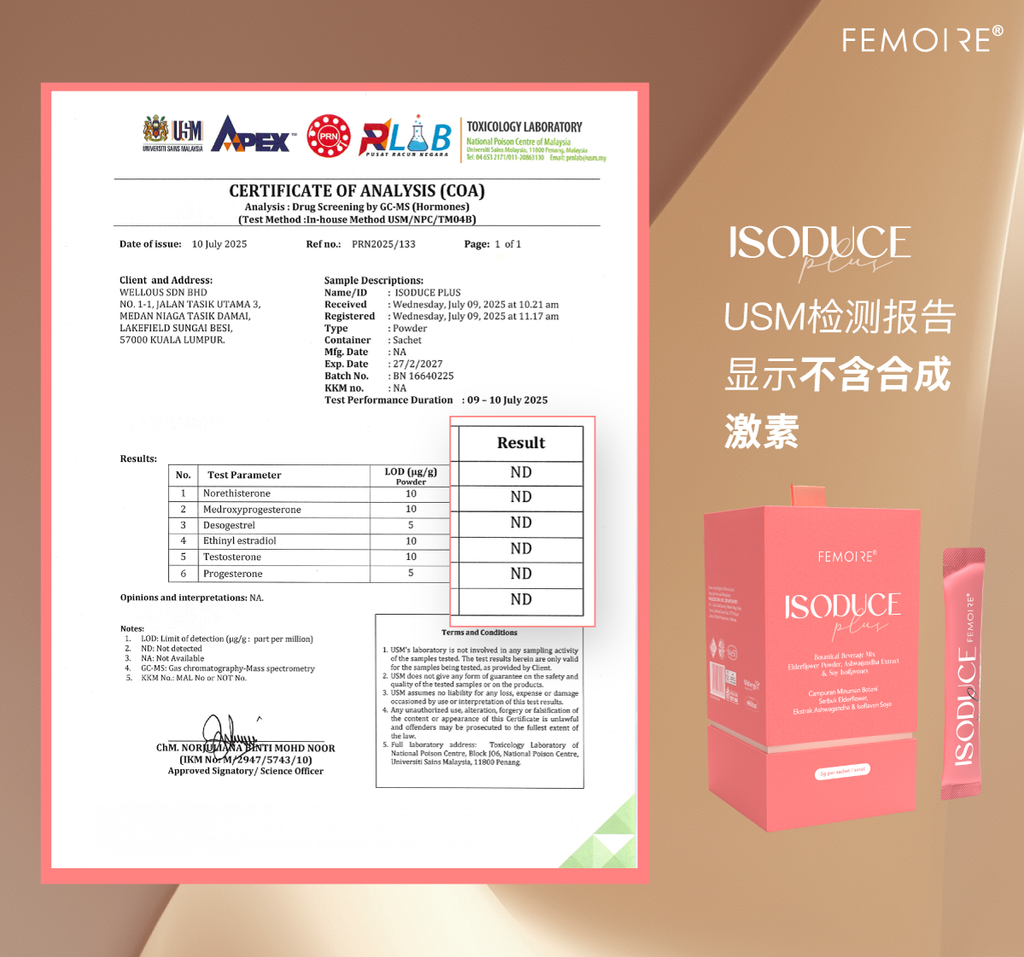 不含合成激素檢測報告